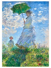 Monet Woman with a Parasol - Art Print